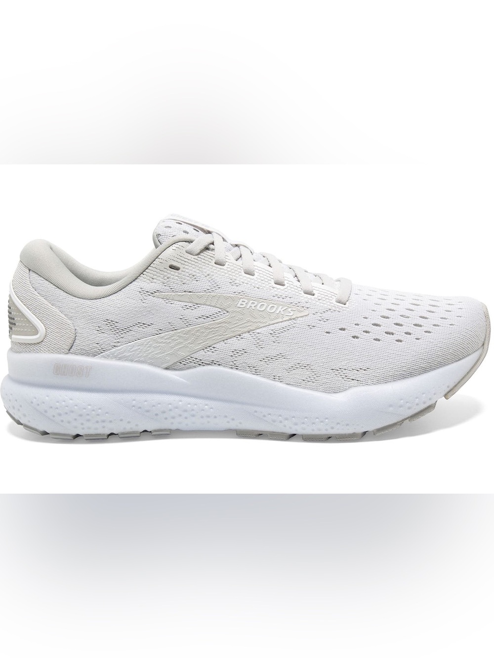 Brooks Ghost 16  Women's White Athletic Running Shoes